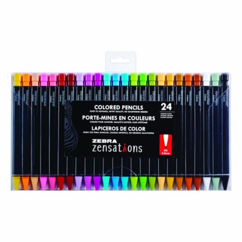 Zebra Zensations Coloured Mechanical Pencil Set 24pc