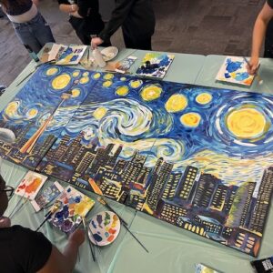 Inspire, motivate and reward your staff, clients and customers with Create Art Studio's creative company events and holiday parties