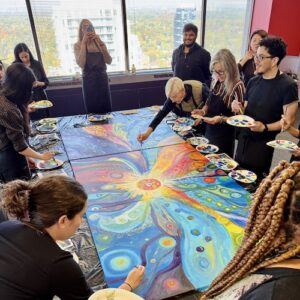 Inspire, motivate and reward your staff, clients and customers with Create Art Studio's creative company events and holiday parties