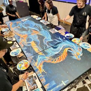 Inspire, motivate and reward your staff, clients and customers with Create Art Studio's creative company events and holiday parties