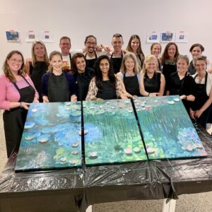 Inspire, motivate and reward your staff, clients and customers with Create Art Studio's creative company events and holiday parties