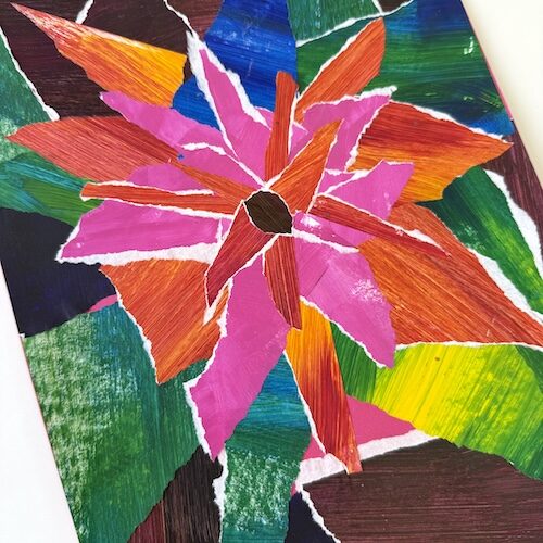 Create-Art-Studio-Collage-Classes-Flower